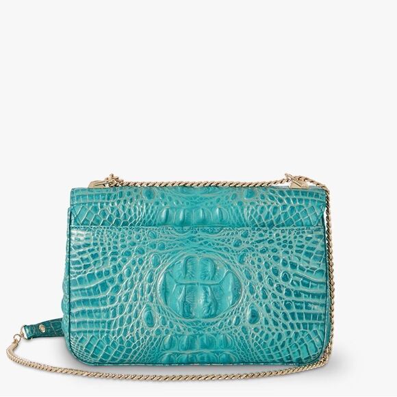 NWT BRAHMIN Rosalie Crossbody Shoulder bag in Mermaid Green Melbourne - Picture 5 of 14